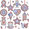 36 Sets Patriotic 4th of July Diamond Painting Ornaments DIY Gem Window Art Sun Catcher Kits Gemstone Diamond Art Craft and Crafts with Ropes for Holiday Party Decor